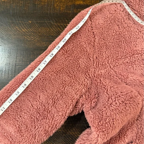 Free Country Sierra Butter Pile II Jacket L Pink Sherpa Fleece Full Zip Cozy - Picture 9 of 11